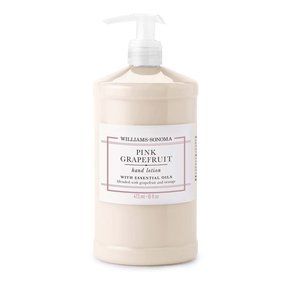 WILLIAM SONOMA PINK GRAPEFRUIT HAND LOTION W/ ESSENTIAL OIL NEW 8 OZ